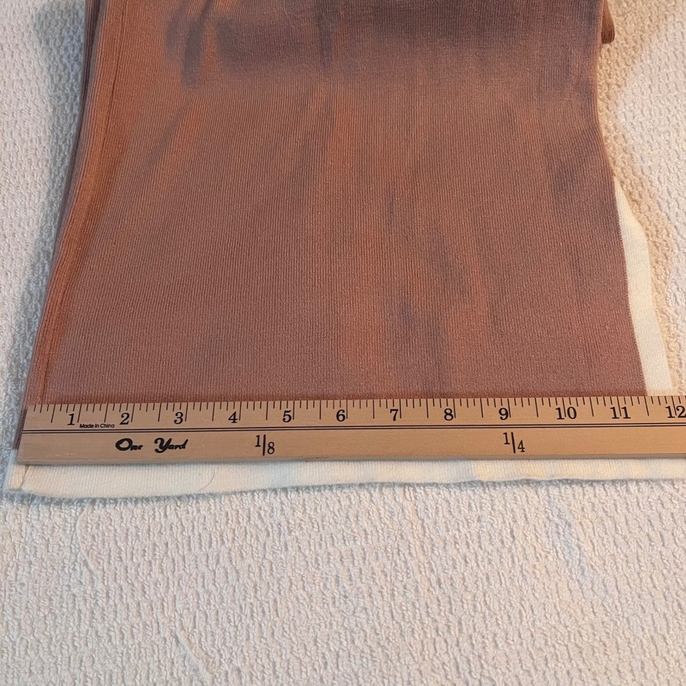 Womens Wide Leg Knit Lounge Pants Med Pink Viscose Nylon PBT Trimmed Side Slits - Picture 8 of 8